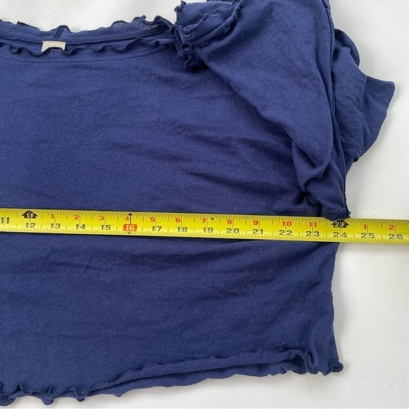 FREE PEOPLE We the Free Women’s Bird Gang Basic T-Shirt, Blue Size XS Oversized - Picture 8 of 9